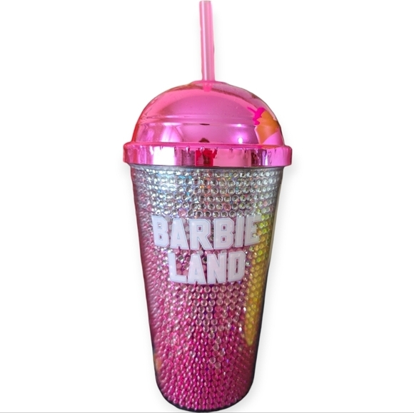New Barbie The Movie Tumbler Primark Barbie Land Straw Cup Barbie Tumbler - Picture 5 of 8